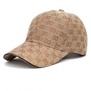 Fashion Designer Tan Patterned Women's Hat NWOT